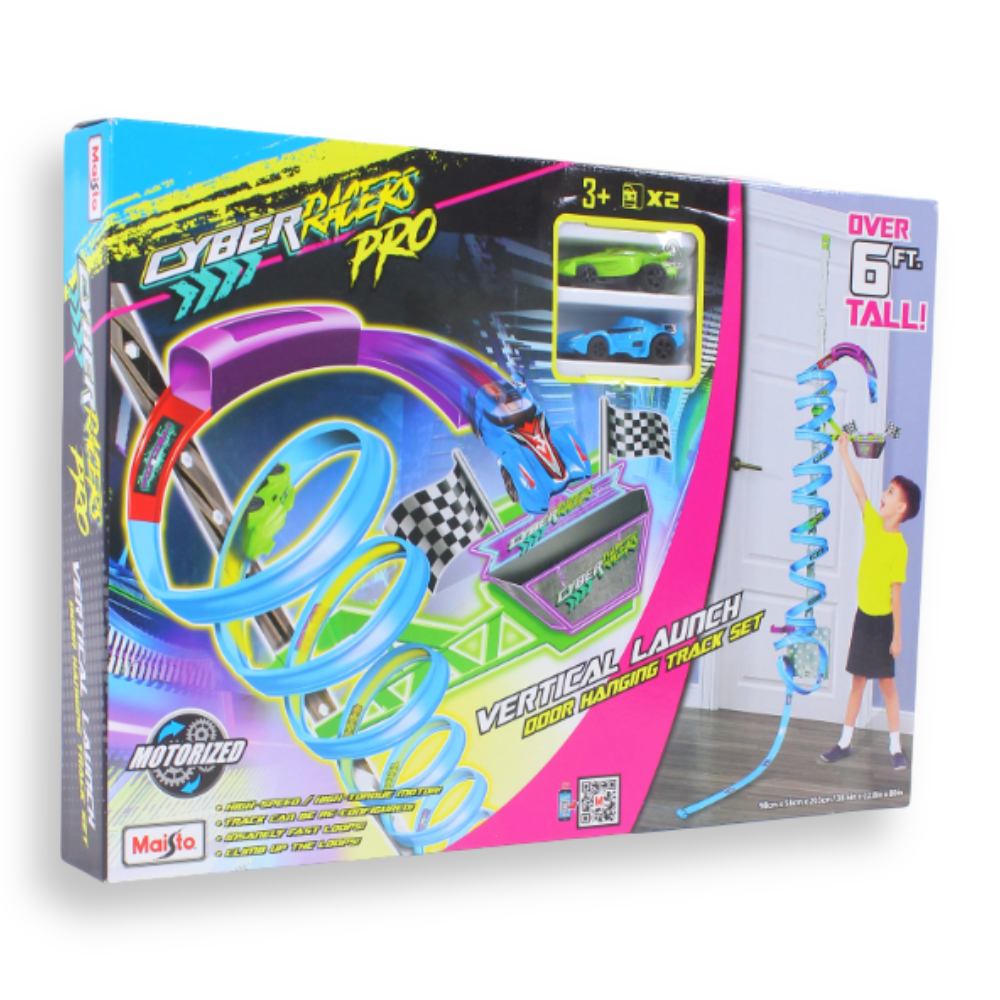 Cyber Racers Door Hoop Track Set (incl. 2 pc Cyber Racer vehicle)