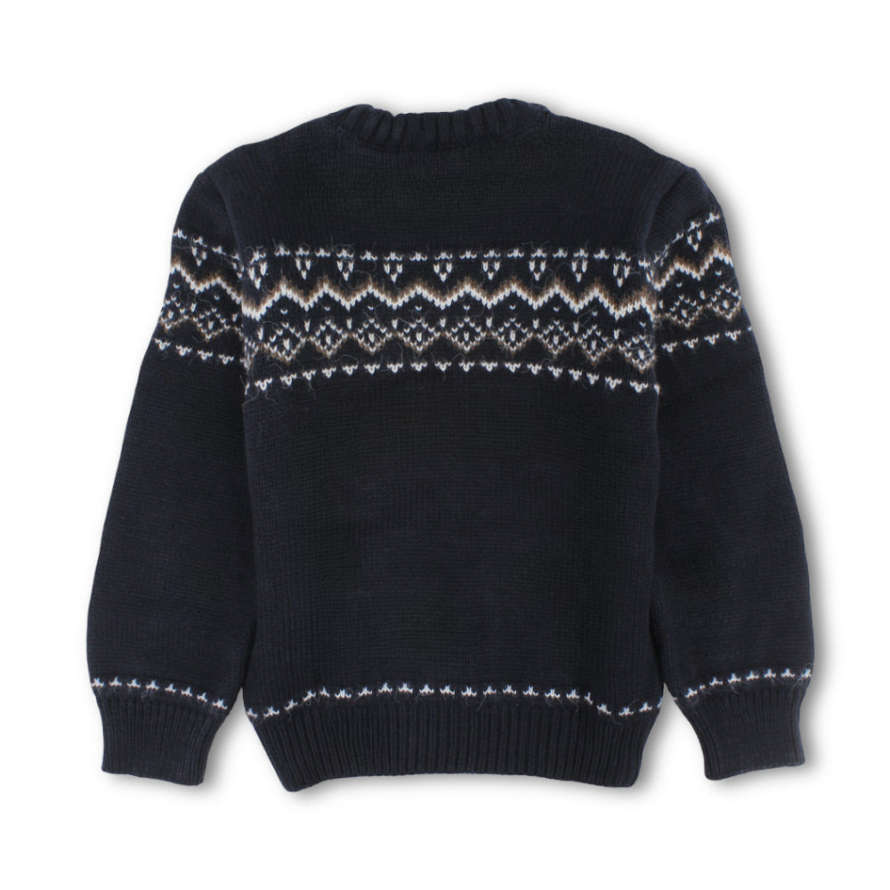 Boys Knitted Pullover – Navy