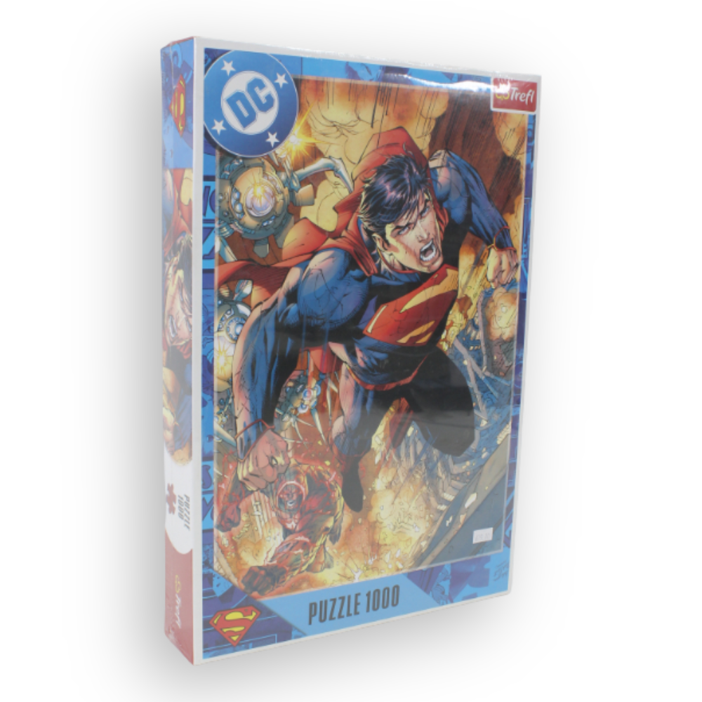 Trefl 1000-Piece Jigsaw Puzzle – DC Superman In Action