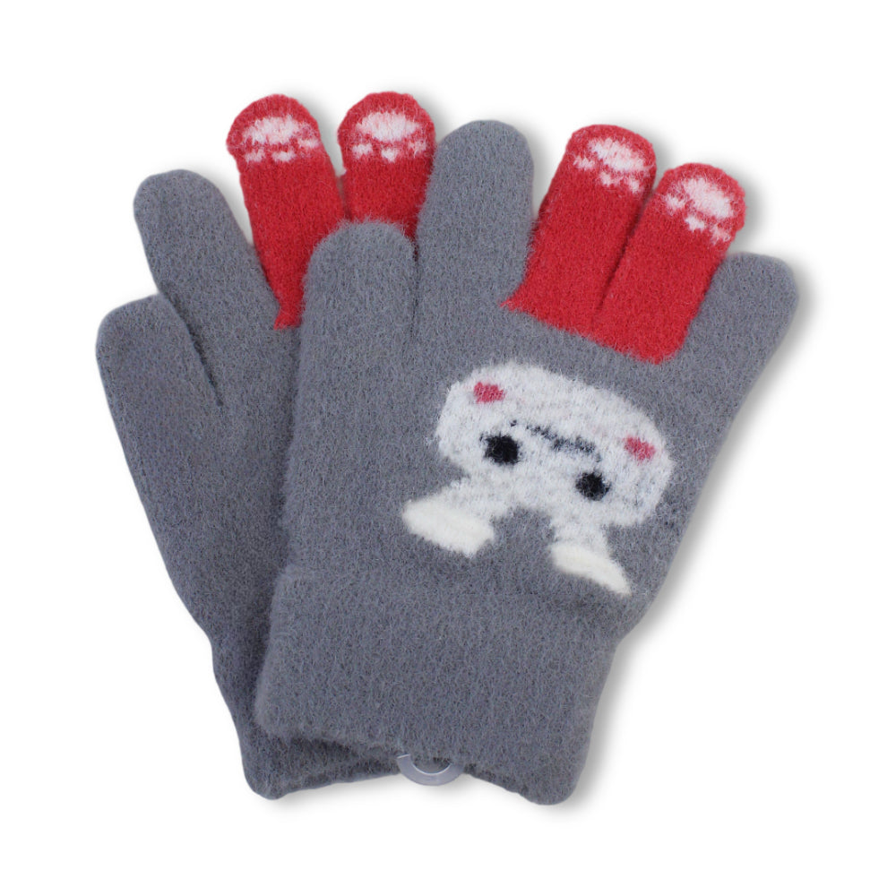 Girls Winter Gloves – Grey