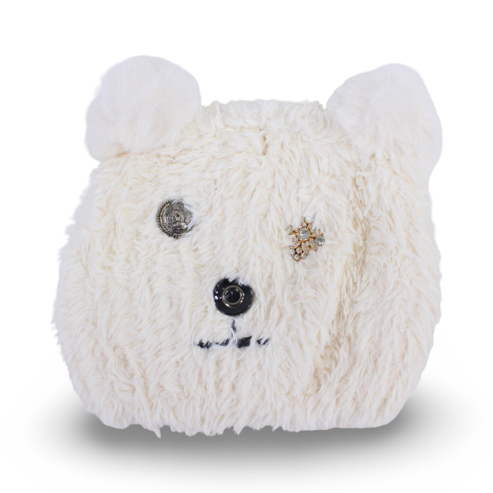 Girls Winter Ice Cap – Off White