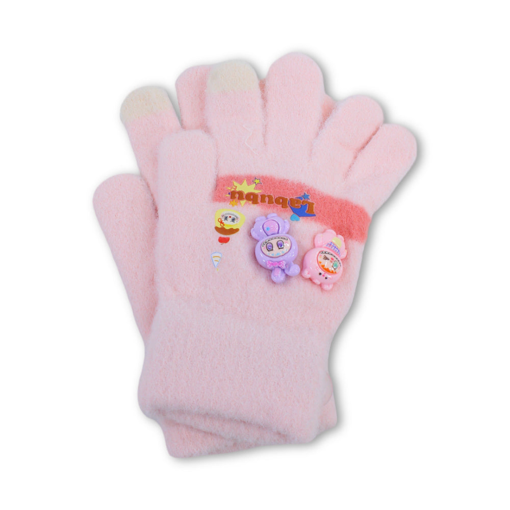 Girls Winter Gloves – Salmon