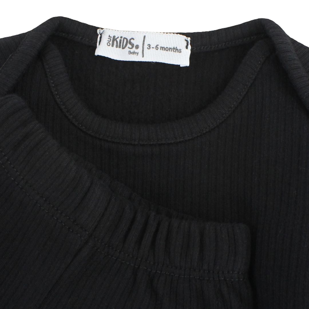 Unisex Long-Sleeved Thermal Set – Black Pack Of 2