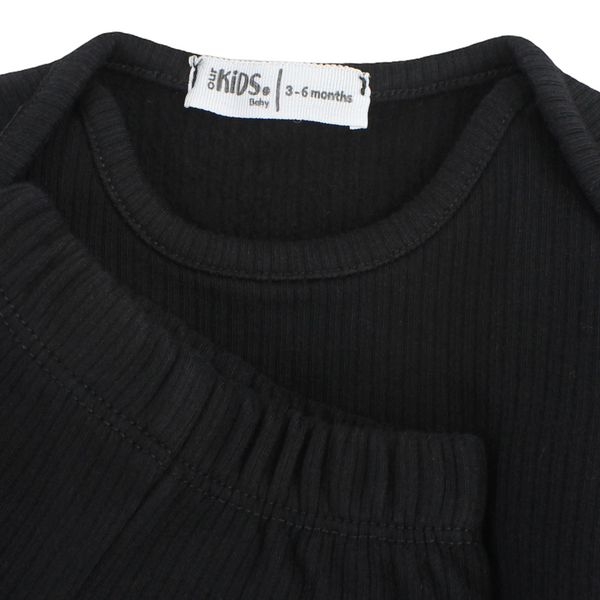 Unisex Long-Sleeved Thermal Set – Black Pack Of 2