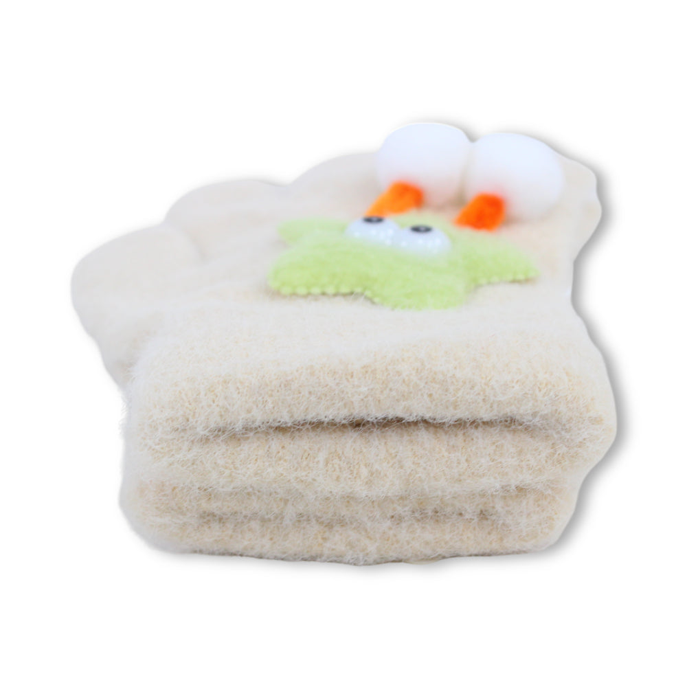 Girls Winter Gloves – Beige