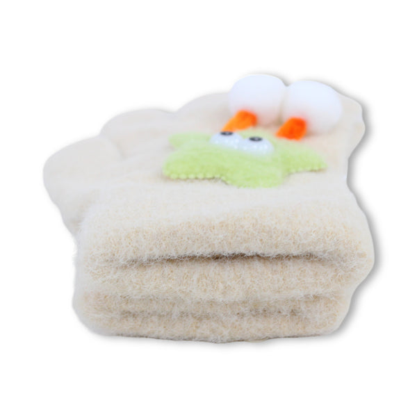 Girls Winter Gloves – Beige