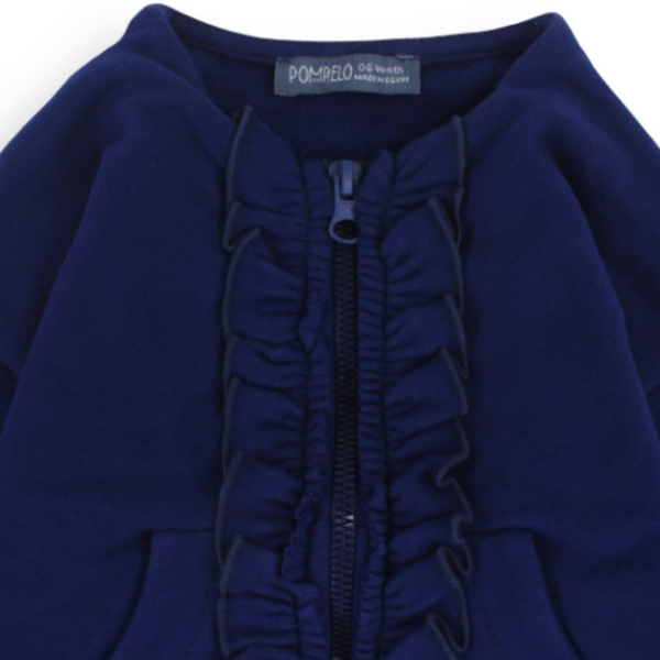 Girls Ruffle Zip-Up Jacket