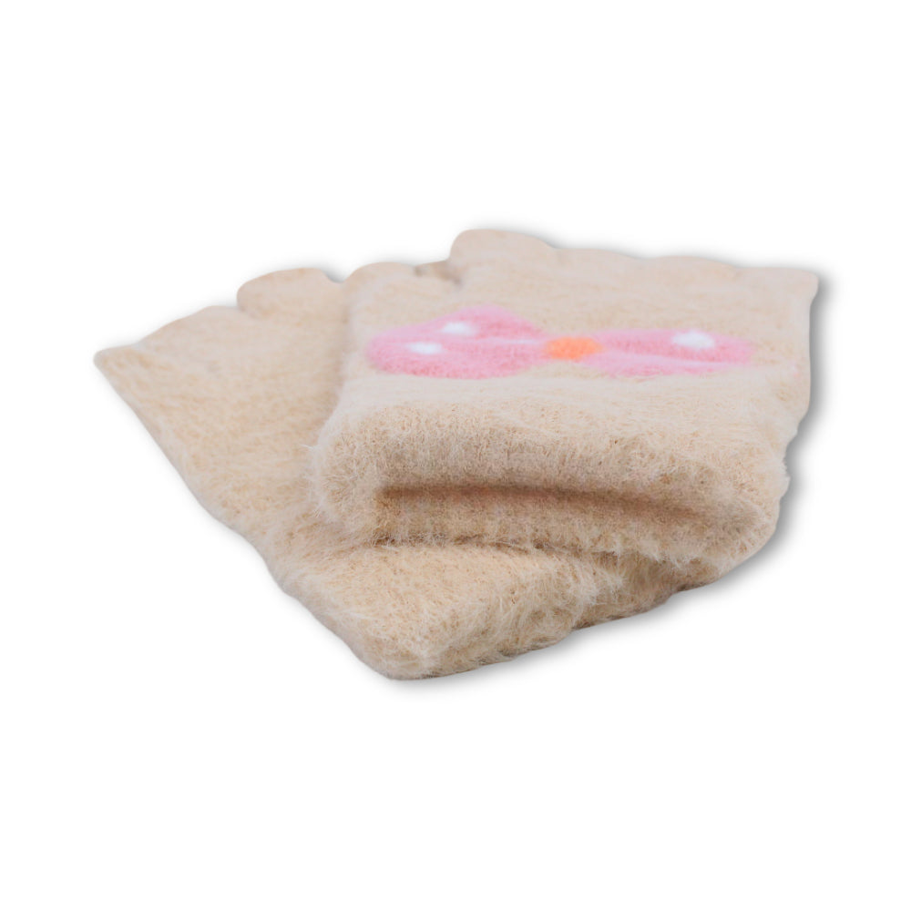 Girls Winter Gloves – Beige