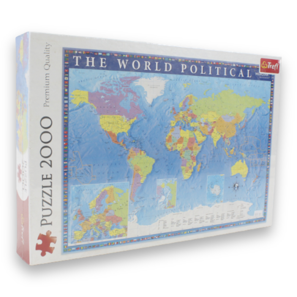 Trefl World Political Map Jigsaw Puzzle – 2000 Pcs