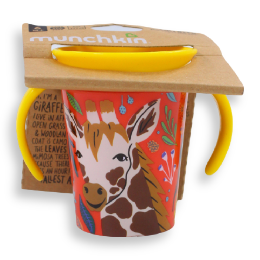 51833Munchkin Miracle® 360° WildLove Trainer Cup 6 oz - Giraffe 6 months +