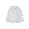 Girls Cotton Hoodie – Off-White with "Little & Loved" Design