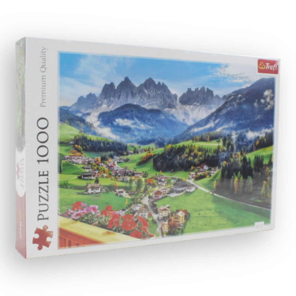 Trefl 1000-Piece Jigsaw Puzzle – St. Magdalena, Dolomites, Italy