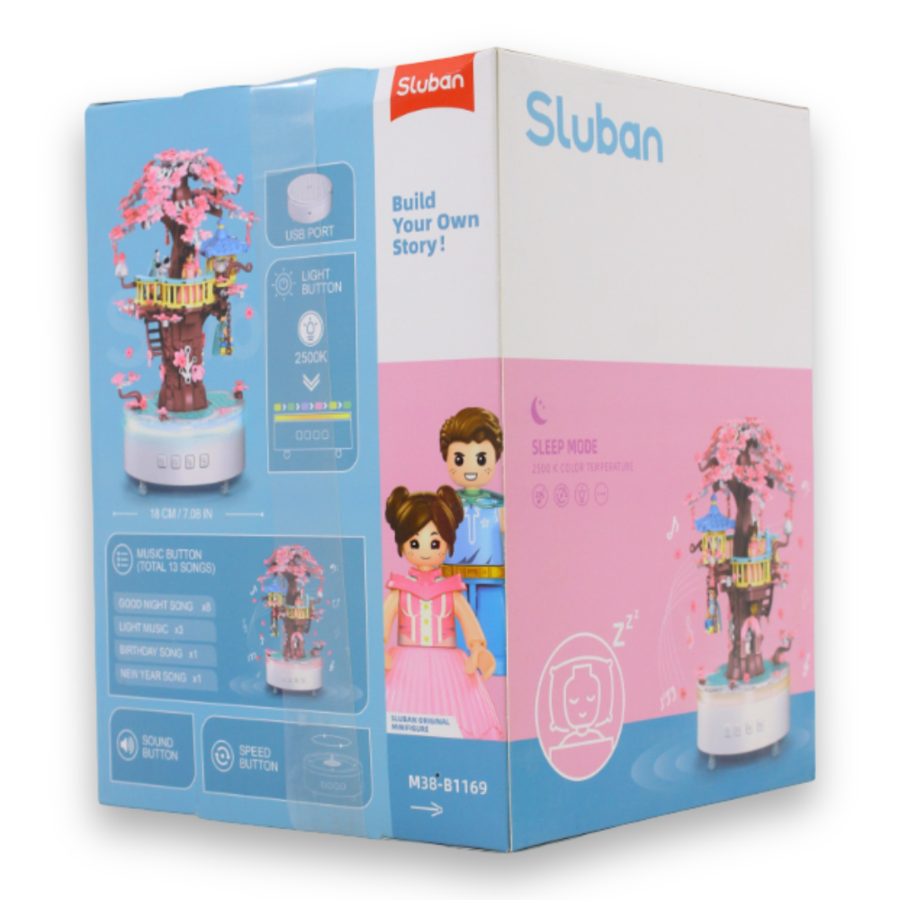 Sluban Treehouse Music Box Building Set – 577 Pieces