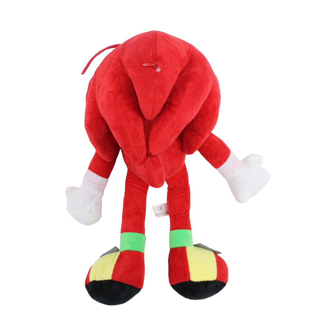 Sonic The Hedgehog Knuckles Plush Figure – Red, Medium