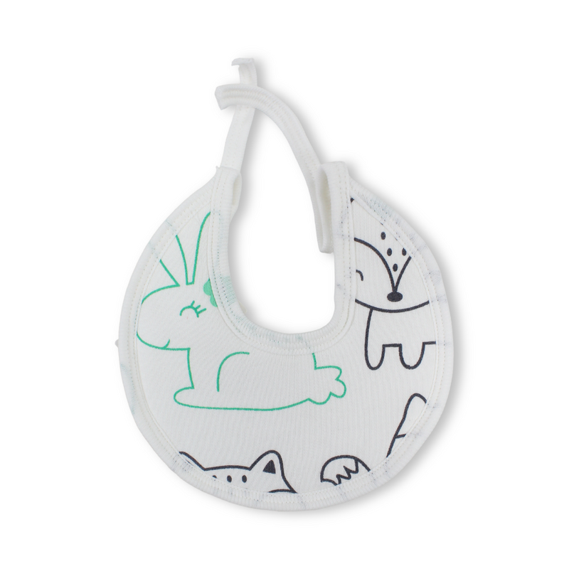 Cotton Baby Bib – Off-White