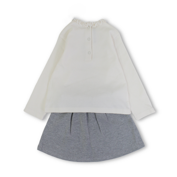 Baby Girls Two-Piece Outfit Set – Off-White
