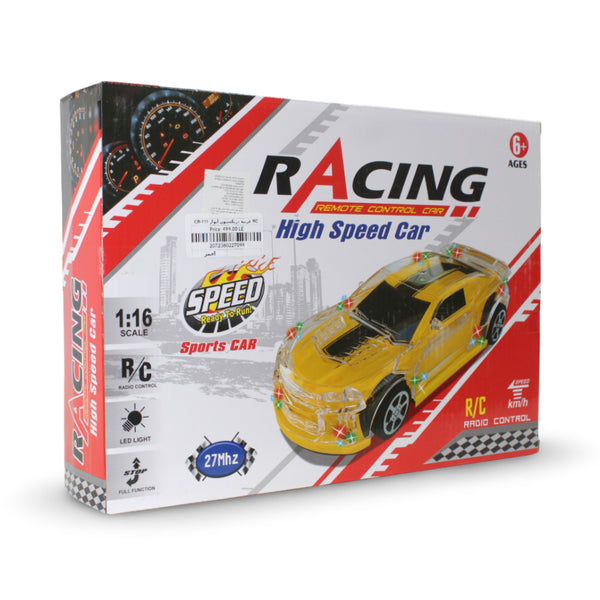 RC Racing Car with LED Lights – Red