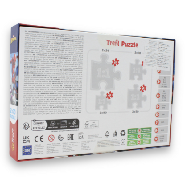 2 x 70-Piece Kids’ Jigsaw Puzzle Set