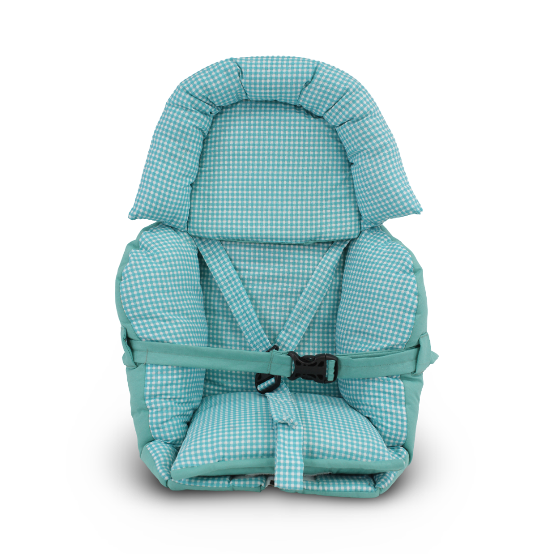 Baby Cuddle Cushion – Turquoise Checkered
