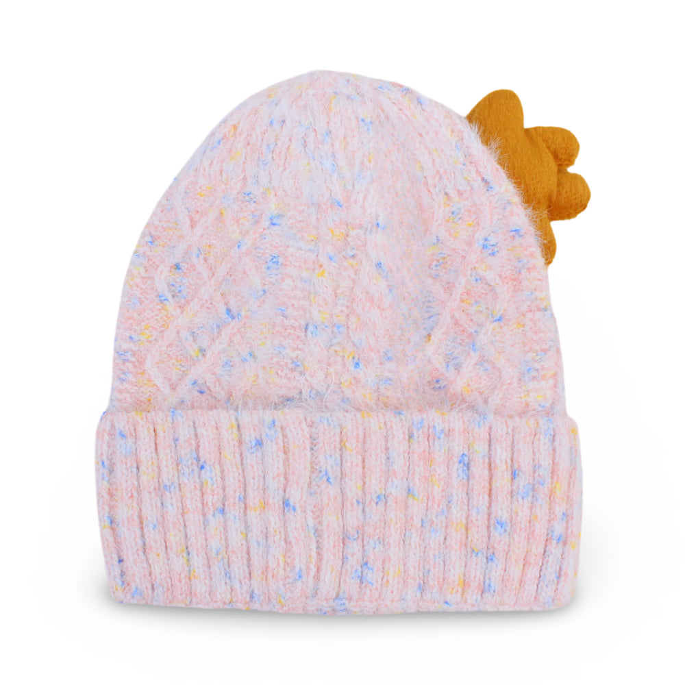 Girls Winter Ice Cap – Salmon