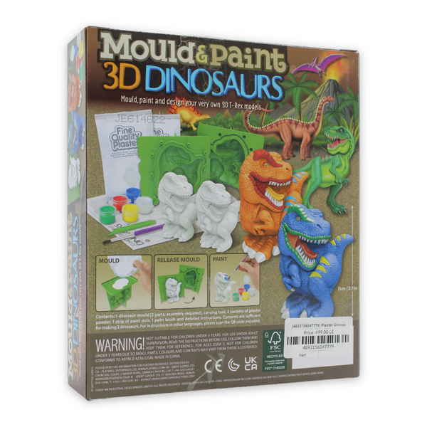 4M Plaster Dinosaurs Coloring Kit