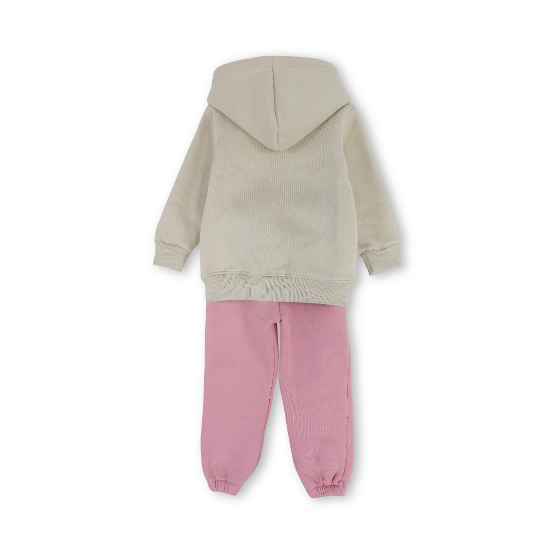 Girls Cotton Long-Sleeved Pajama – Love Teddy Bear Print