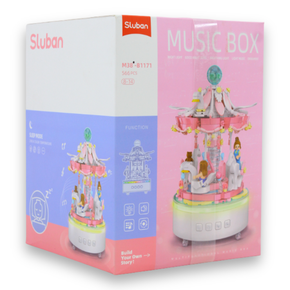 Carousel Music Box Building Set – 566 Pieces