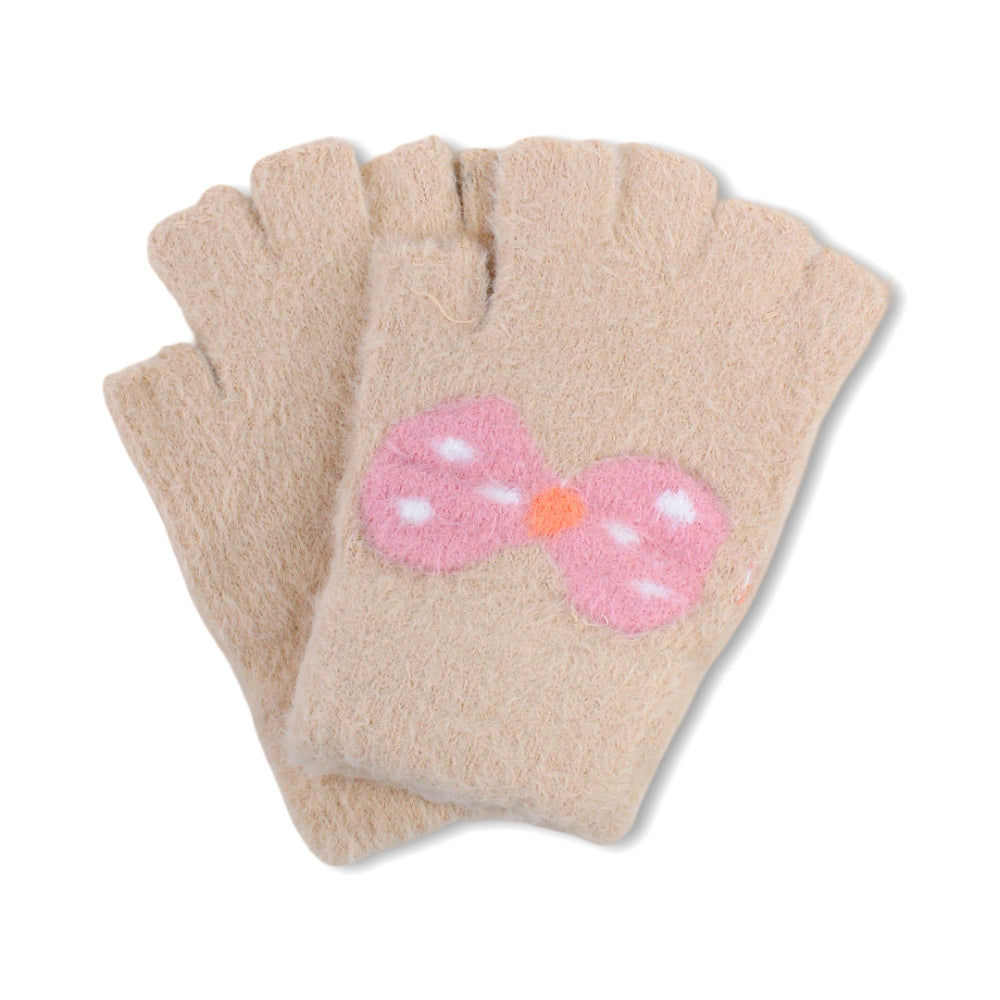 Girls Winter Gloves – Beige
