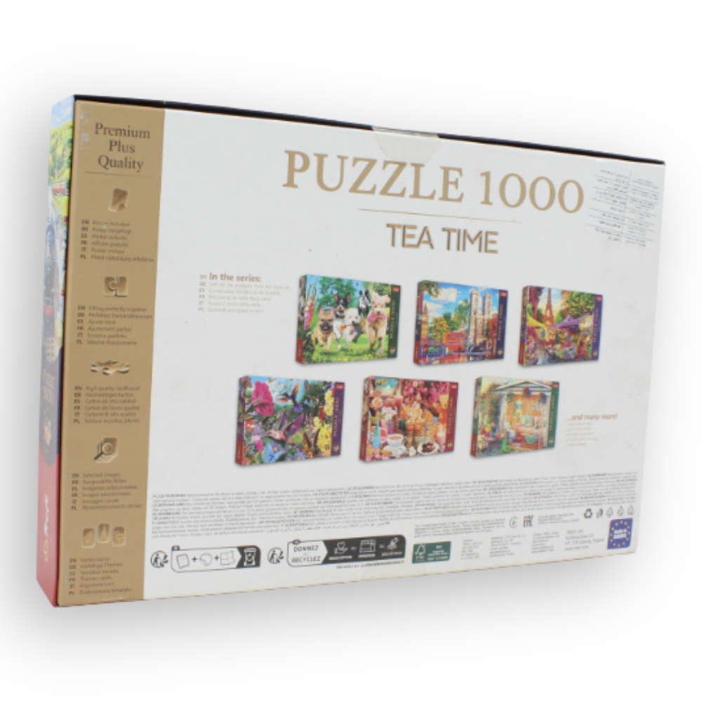 Trefl 1000-Piece Jigsaw Puzzle – Tea Time: The Village Station