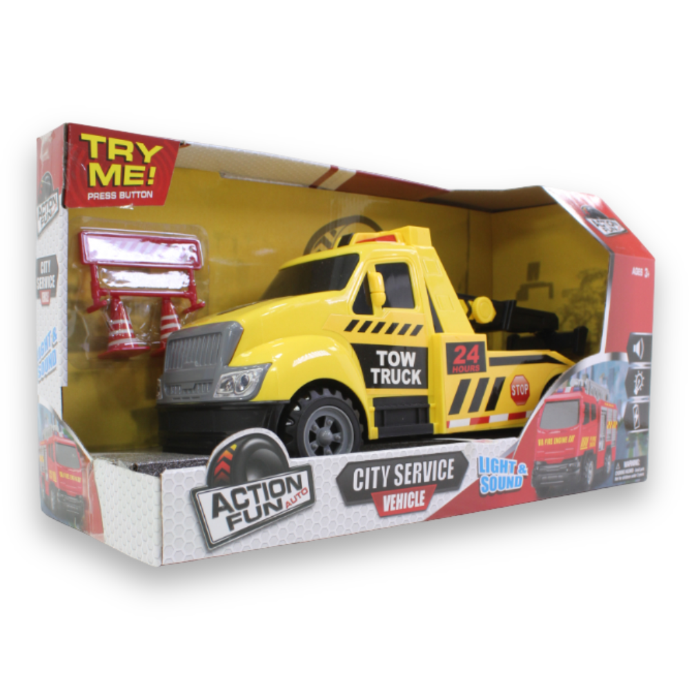 Friction Power Tow Truck with Light & Sound