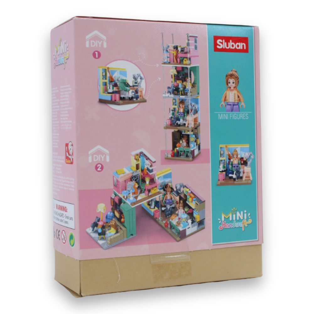 Mini Handcraft Study Room Building Set – 216 Pieces