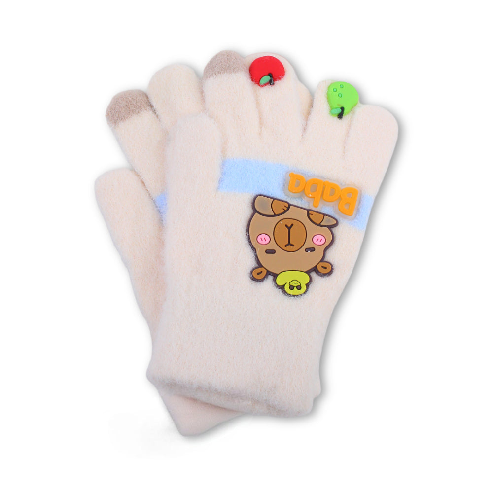 Girls Winter Gloves – Beige
