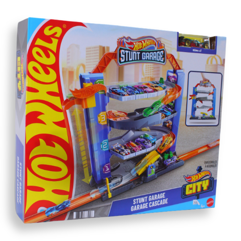 Mattel Hot Wheels City Stunt Garage Play Set