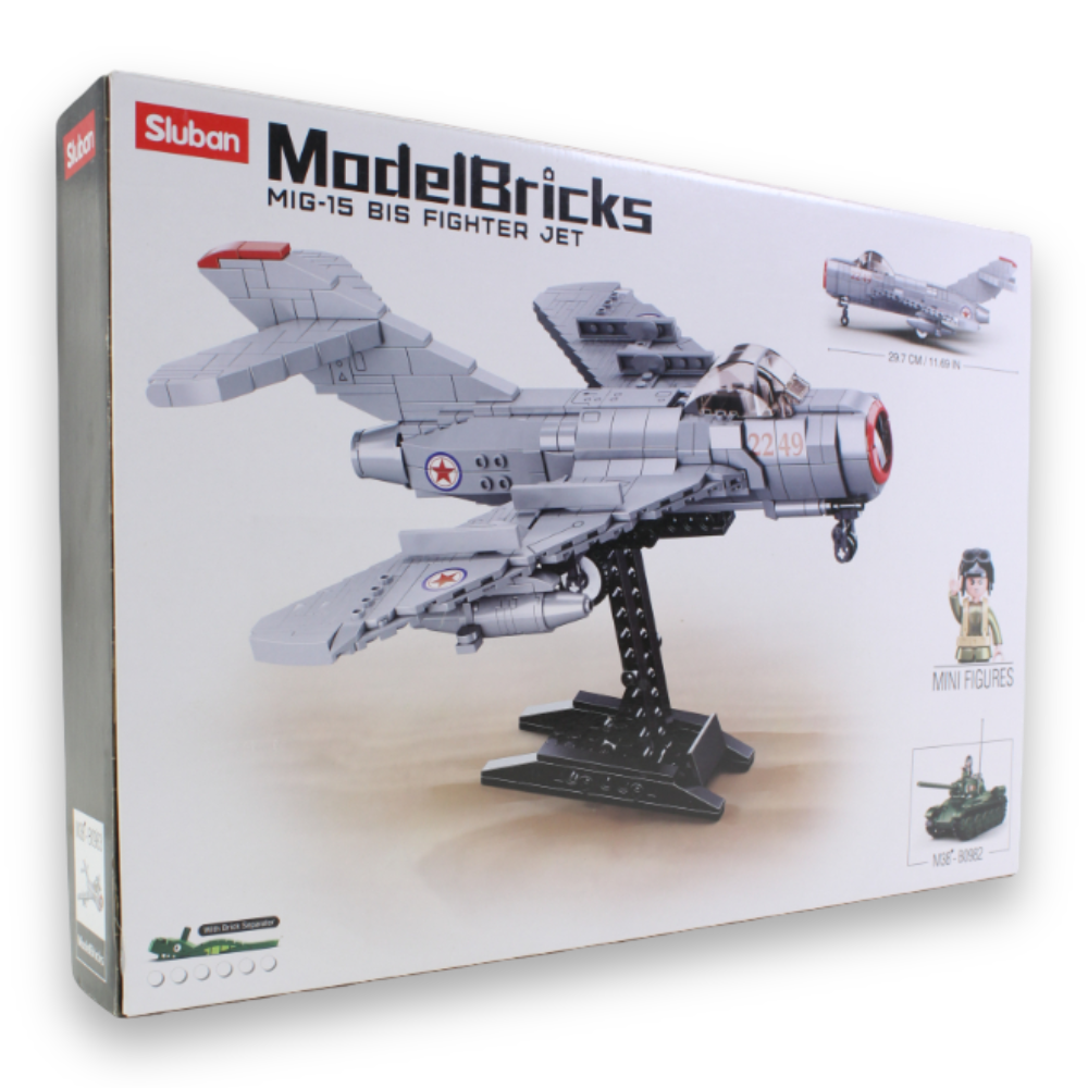 Model Bricks MiG-15 Fighter Building Set – 583 Pieces