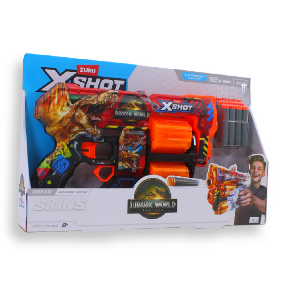ZURU - X-Shot - Skins Dread Jurassic World (Series 1) (12 Darts)