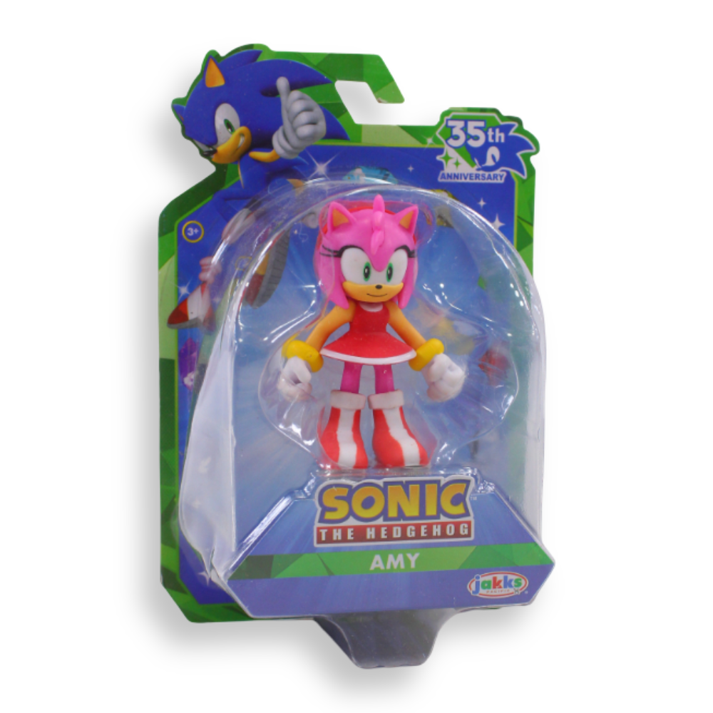 JAKKS Sonic the Hedgehog 35th Anniversary – Amy Mini Figure (2.5 Inch)