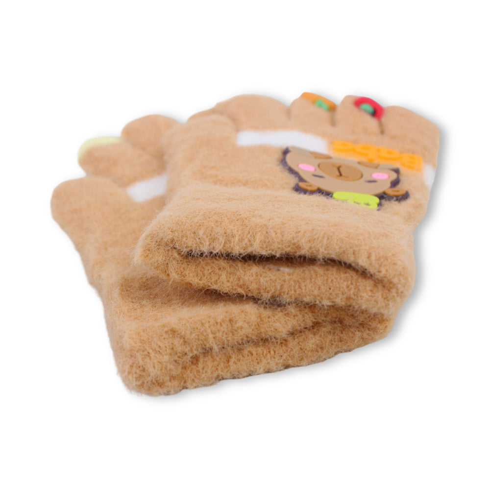 Girls Winter Gloves – Camel