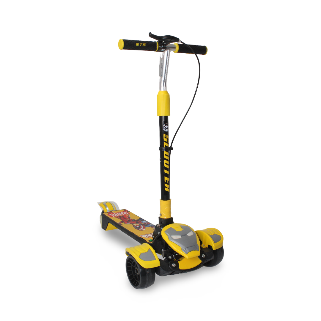 Kids Iron Man Light-up Scooter With Sound