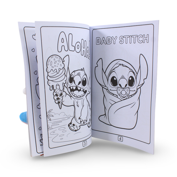 Space Toon Stitch Coloring Book – Purple