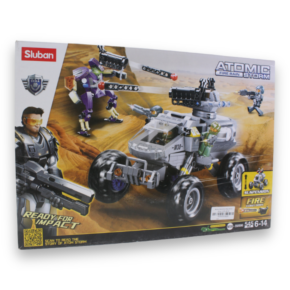 Atomic Storm Fire Rain Infantry Building Set – 545 Pieces