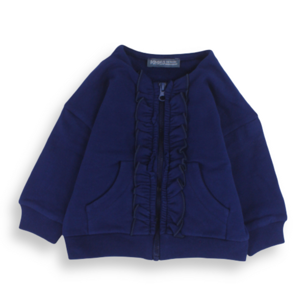 Girls Ruffle Zip-Up Jacket
