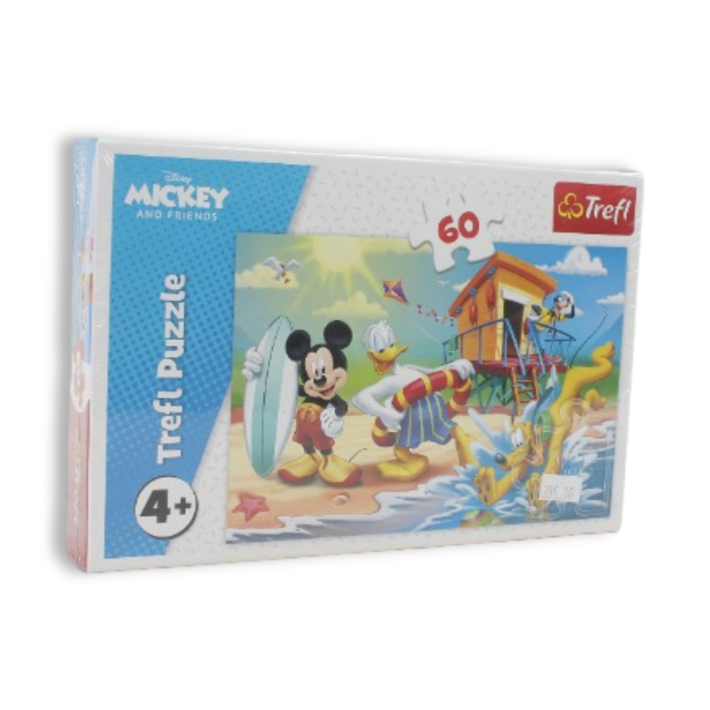 Trefl Mickey Mouse & Friends: Mickey's Curious Day Jigsaw Puzzle – 60 Pcs