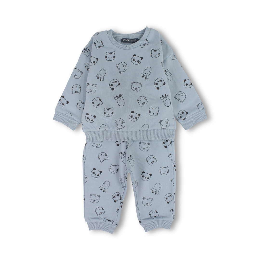 Baby Boys Two-Piece Outfit Set – Baby Blue