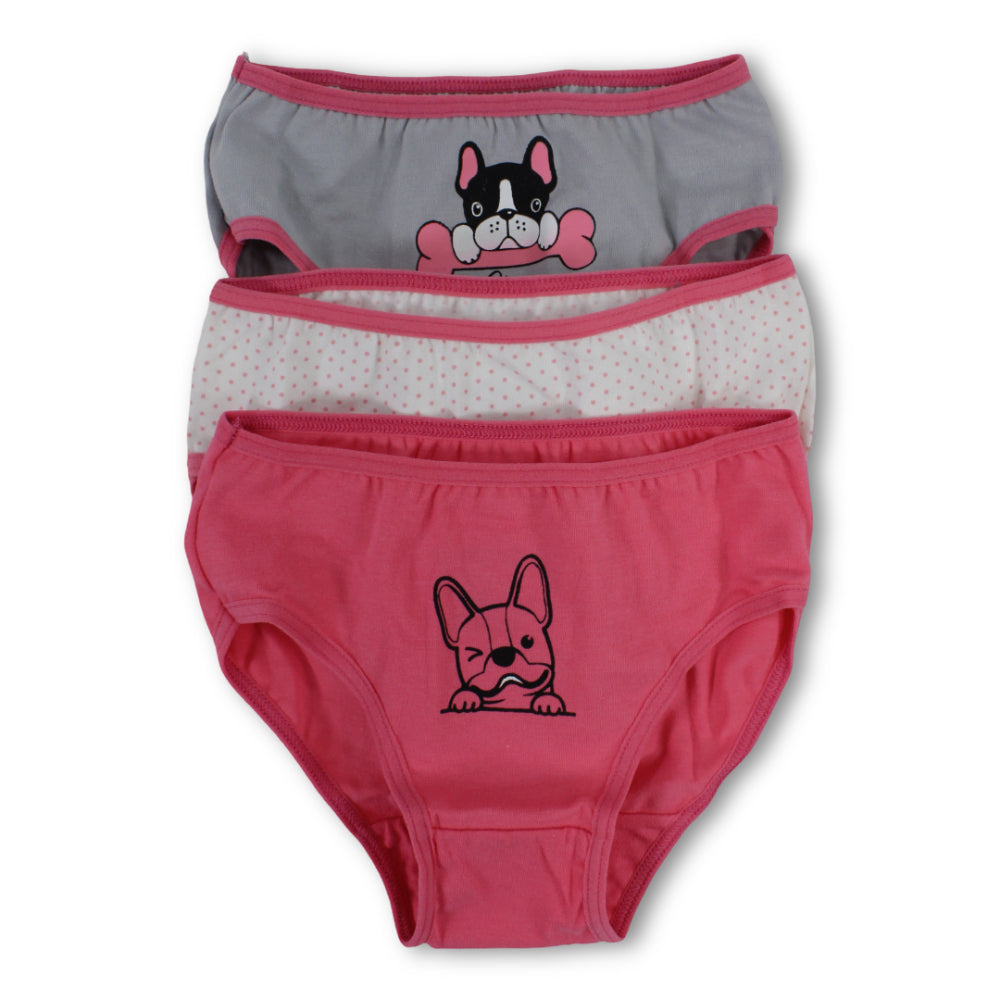 Girls Cotton Printed Panties – Pack Of 3