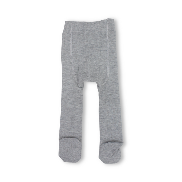 Baby Girls Cotton Tights – Light Silver