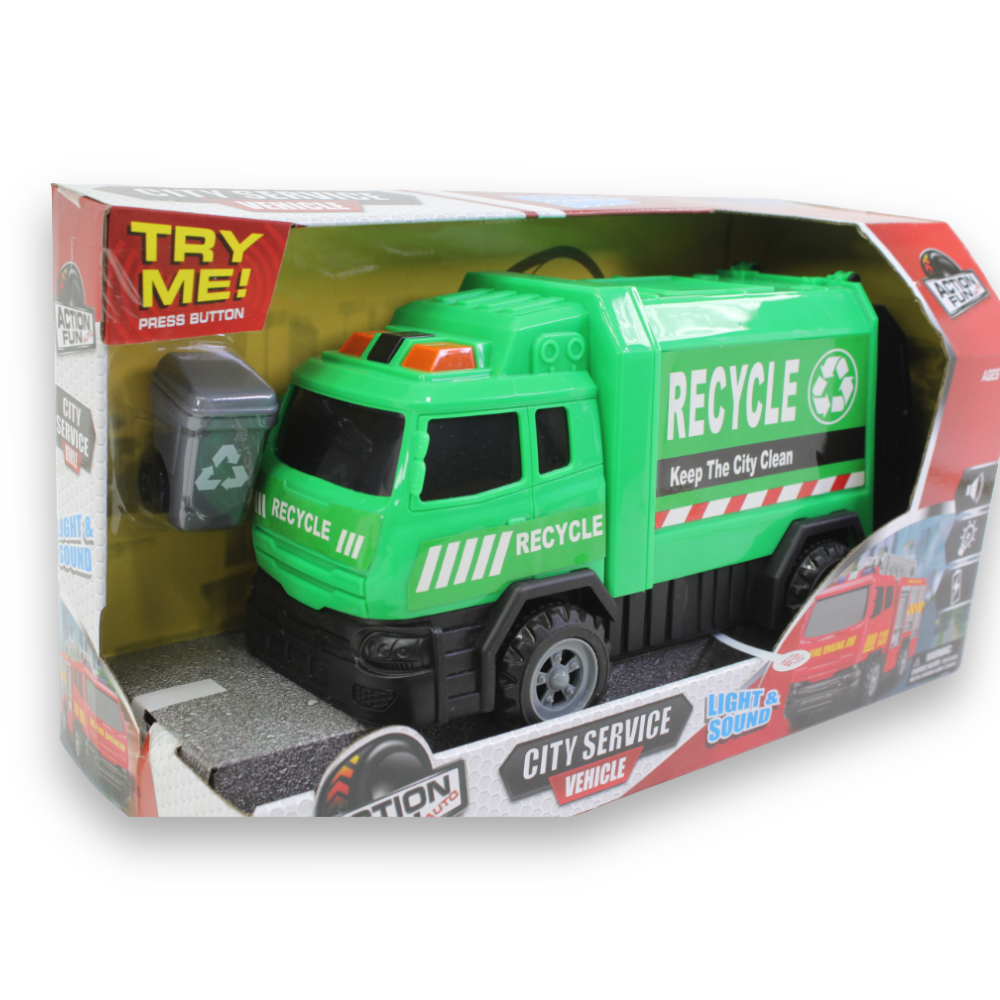 Friction Power Garbage Truck with Light & Sound