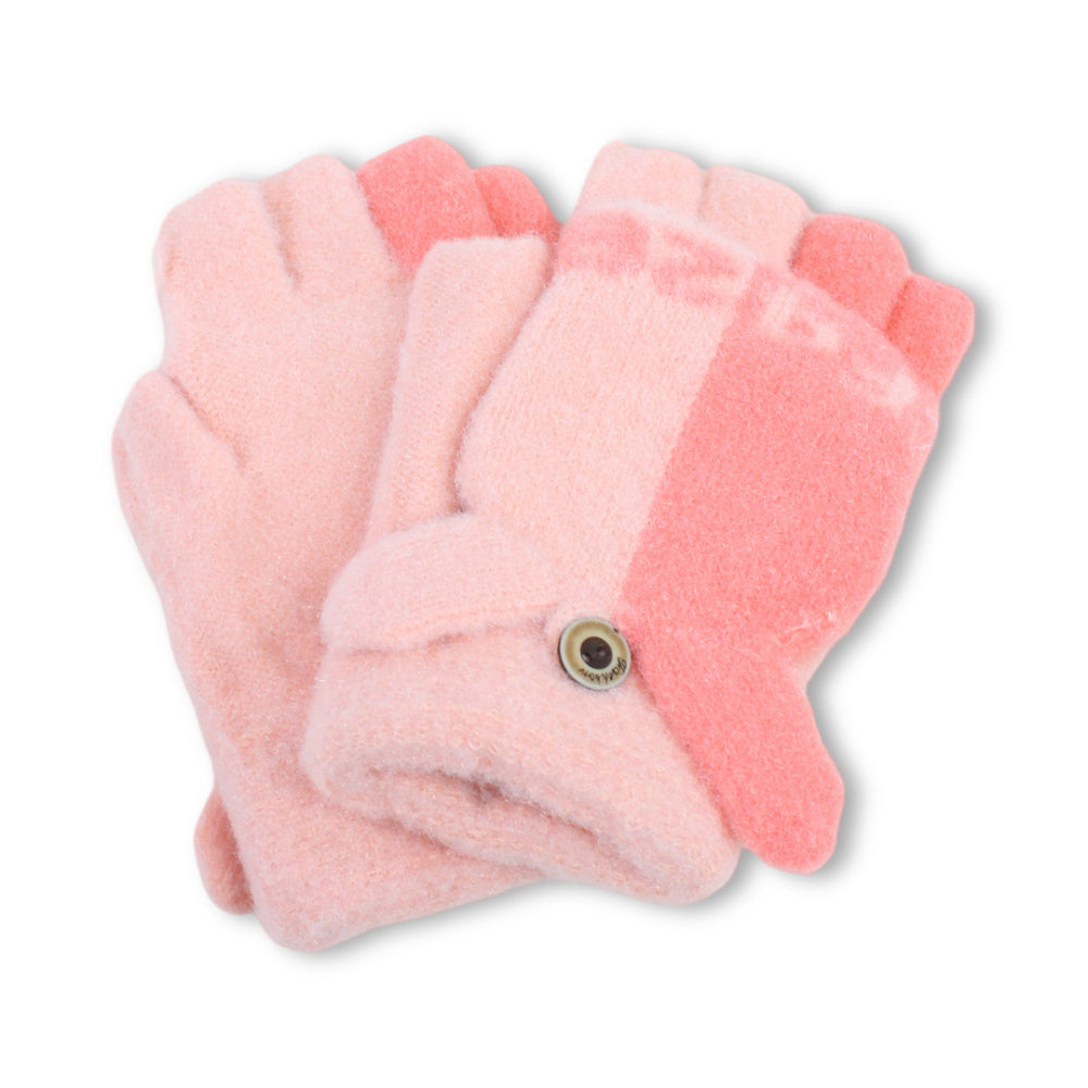 Girls Winter Gloves – Salmon