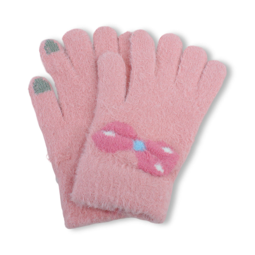 Girls Winter Gloves – Salmon