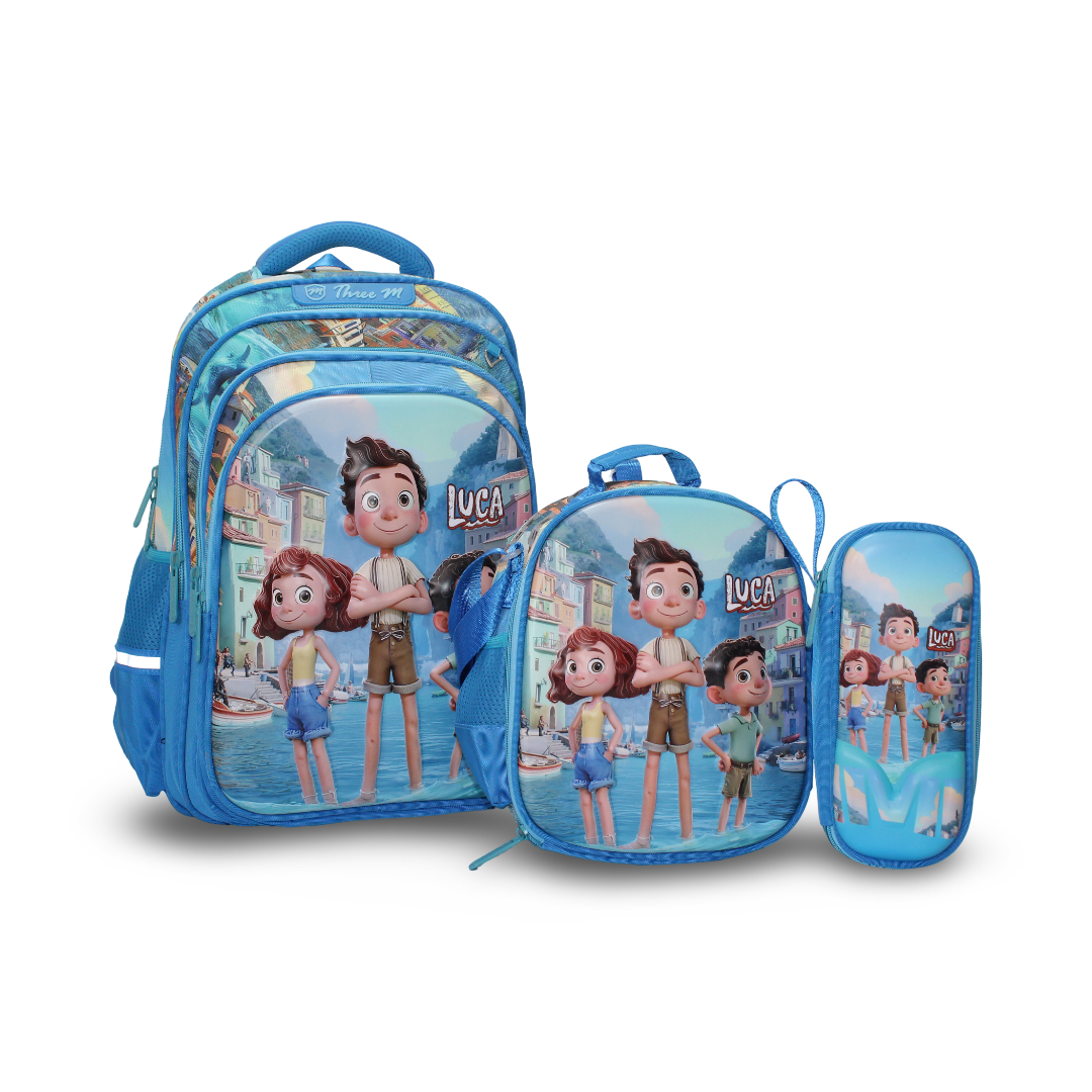 Kids 18-Inch Backpack Set With Pencil Case And Lunch Bag