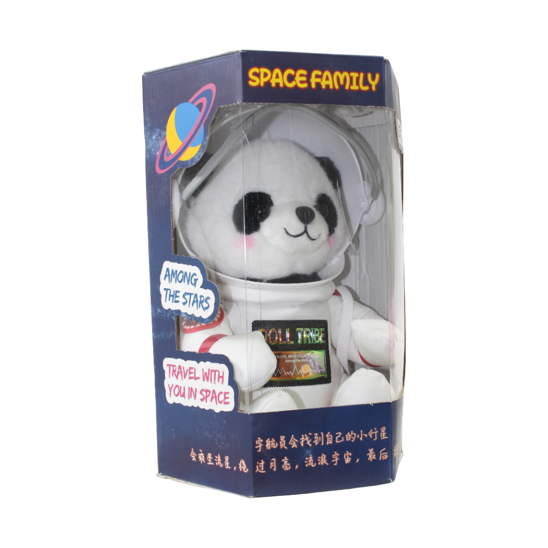 Kids Astronaut Panda Plush Toy In Gift Box